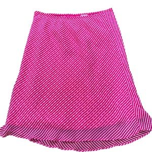Women’s pink & white striped Giorgio Fiorlille Collection A-line Skirt
